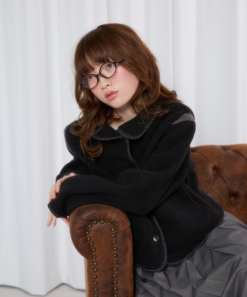 FCMM(エフシーエムエム)の「【日本限定】FLEECE JACKET /フリースジャケット(その他アウター・レディース・アイボリー/ブラック・MEDIUM/SMALL)」の3枚目の写真