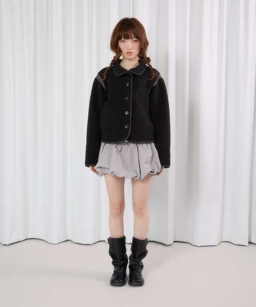 FCMM(エフシーエムエム)の「【日本限定】FLEECE JACKET /フリースジャケット(その他アウター・レディース・アイボリー/ブラック・MEDIUM/SMALL)」の15枚目の写真