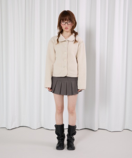 FCMM(エフシーエムエム)の「【日本限定】FLEECE JACKET /フリースジャケット(その他アウター・レディース・アイボリー/ブラック・MEDIUM/SMALL)」の22枚目の写真