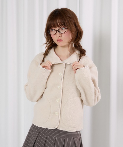 FCMM(エフシーエムエム)の「【日本限定】FLEECE JACKET /フリースジャケット(その他アウター・レディース・アイボリー/ブラック・MEDIUM/SMALL)」の18枚目の写真