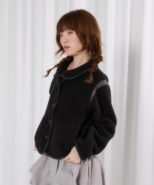 FCMM(エフシーエムエム)の「【日本限定】FLEECE JACKET /フリースジャケット(その他アウター・レディース・アイボリー/ブラック・MEDIUM/SMALL)」の12枚目の写真