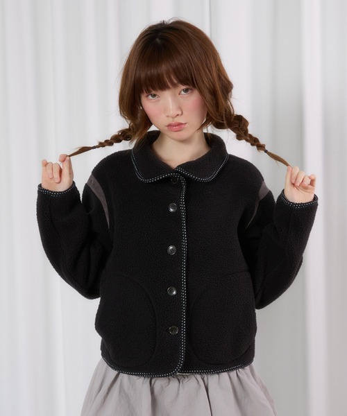 FCMM(エフシーエムエム)の「【日本限定】FLEECE JACKET /フリースジャケット(その他アウター・レディース・アイボリー/ブラック・MEDIUM/SMALL)」の13枚目の写真