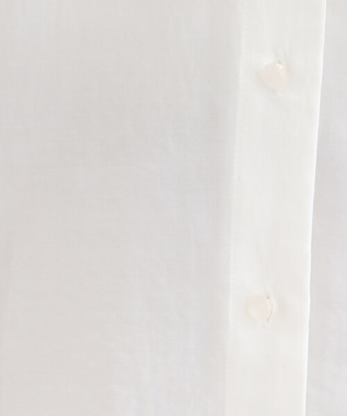 SHOO・LA・RUE（シューラルー）の「【洗濯後しわになりにくい/S-LL/UV】1枚で華やか　フリル使いがポイント　柔らかブラウス（シャツ/ブラウス・レディース・ライトイエロー系/ライトブルー/オフホワイト・01/04/03/02）」の16枚目の写真