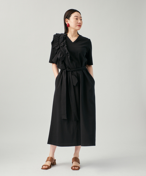 VERMEIL par iena（ヴェルメイユパーイエナ）の「Psophia ソフィア ドレス 505DRS2823（ワンピース・レディース・ブラック・MEDIUM/SMALL）」の4枚目の写真