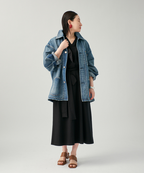 VERMEIL par iena（ヴェルメイユパーイエナ）の「Psophia ソフィア ドレス 505DRS2823（ワンピース・レディース・ブラック・MEDIUM/SMALL）」の8枚目の写真