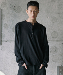 P.IN.O（ピインオ）の「ソフトウェスタンリブロングスリーブ - ブラック（Tシャツ/カットソー）」