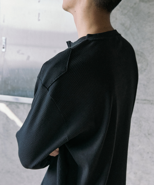 P.IN.O(ピインオ)の「ソフトウェスタンリブロングスリーブ - ブラック(Tシャツ/カットソー・メンズ・その他・MEDIUM/LARGE)」の4枚目の写真