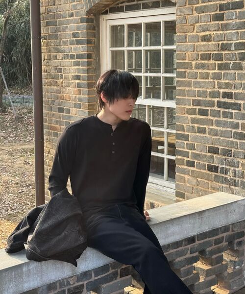 P.IN.O(ピインオ)の「ソフトウェスタンリブロングスリーブ - ブラック(Tシャツ/カットソー・メンズ・その他・MEDIUM/LARGE)」の5枚目の写真