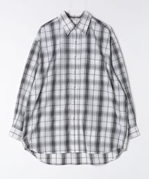 BURLAPOUTFITTER - L/S SEERSUCKER PLAID B.B. SHIRT