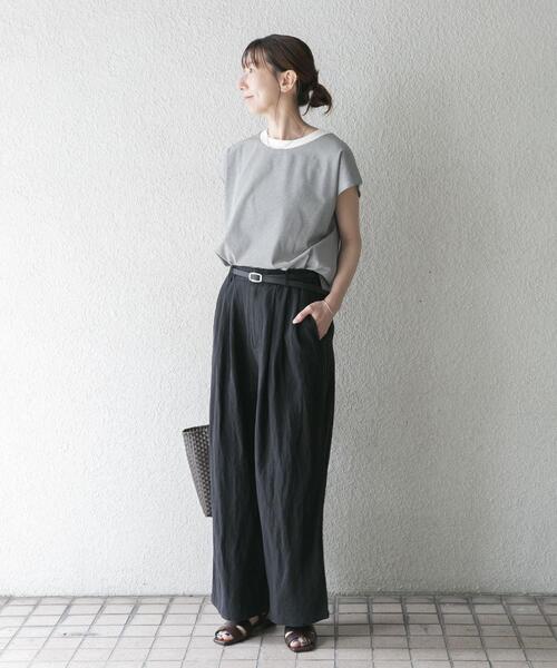 ITEMS URBANRESEARCH(アイテムズ アーバンリサーチ)の「タックギャザーパンツ(その他パンツ・レディース・ベージュ/ボルドー/ブラック・FREE/TALL)」の15枚目の写真