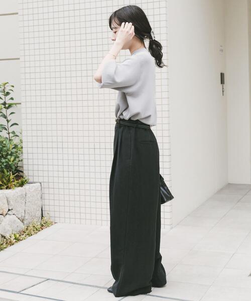 ITEMS URBANRESEARCH(アイテムズ アーバンリサーチ)の「タックギャザーパンツ(その他パンツ・レディース・ベージュ/ボルドー/ブラック・FREE/TALL)」の19枚目の写真
