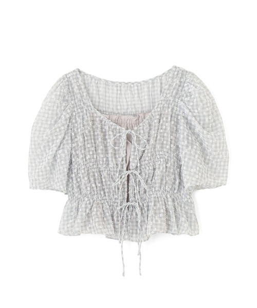 JILL by JILL STUART（ジルバイジルスチュアート）の「シャーリングボレロアンサンブル（シャツ/ブラウス・レディース・ブルー系その他/ベージュ系その他/ホワイト系その他・FREE）」の20枚目の写真