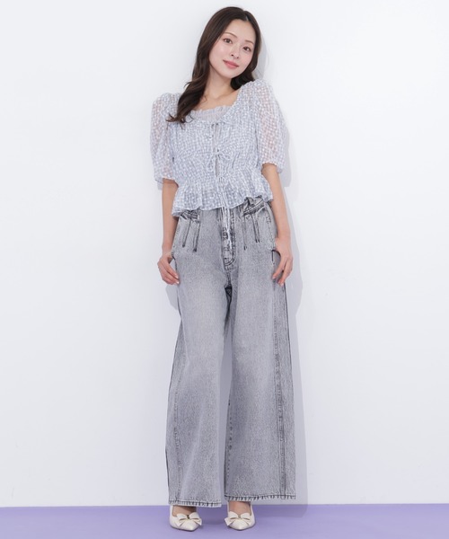JILL by JILL STUART（ジルバイジルスチュアート）の「シャーリングボレロアンサンブル（シャツ/ブラウス・レディース・ブルー系その他/ベージュ系その他/ホワイト系その他・FREE）」の7枚目の写真