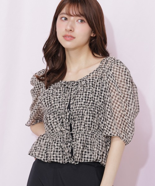 JILL by JILL STUART（ジルバイジルスチュアート）の「シャーリングボレロアンサンブル（シャツ/ブラウス・レディース・ブルー系その他/ベージュ系その他/ホワイト系その他・FREE）」の12枚目の写真