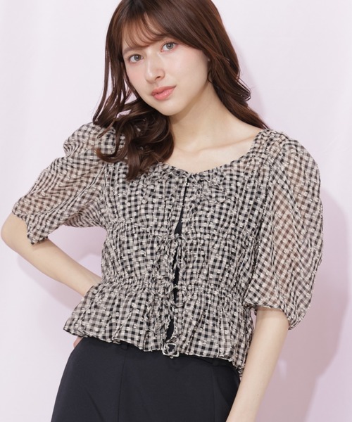 JILL by JILL STUART（ジルバイジルスチュアート）の「シャーリングボレロアンサンブル（シャツ/ブラウス・レディース・ブルー系その他/ベージュ系その他/ホワイト系その他・FREE）」の11枚目の写真