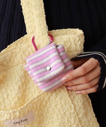 tiny tiny（ティニーティニー）の「パイルボーダーポーチチャーム[tiny tiny(ティニーティニー)]（チャーム）」