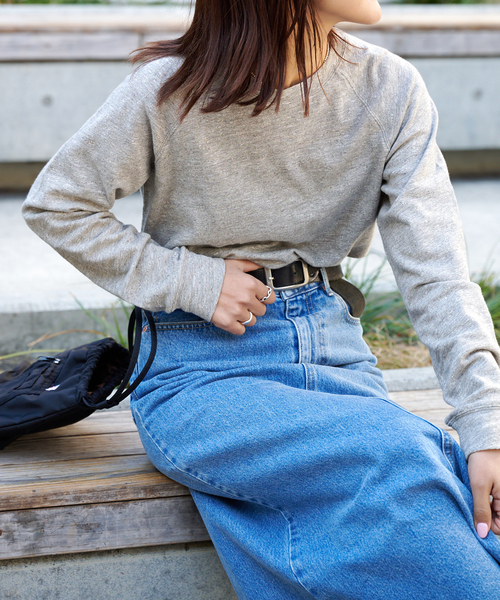OUTDOOR PRODUCTS(アウトドアプロダクツ)の「追加 ULTスラブストレッチスウェット(Tシャツ/カットソー・レディース・ネイビー/ホワイト/グレー系その他・FREE)」の3枚目の写真