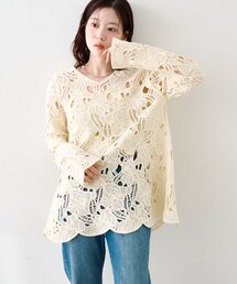 Kastane（カスタネ）の「透かしあみレースミニワンピース（ワンピース）」