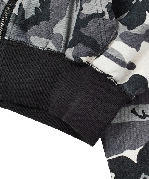 HIBISCUS CAMOUFLAGE ZIP UP SWEAT HOODIE（パーカー）｜X-girl
