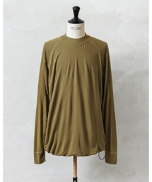 MILITARY | 実物 新品 デッドストック 米軍 リメイク USMC FROG モックネック L/S 裾ドローコード リメイク(Tシャツ/カットソー)