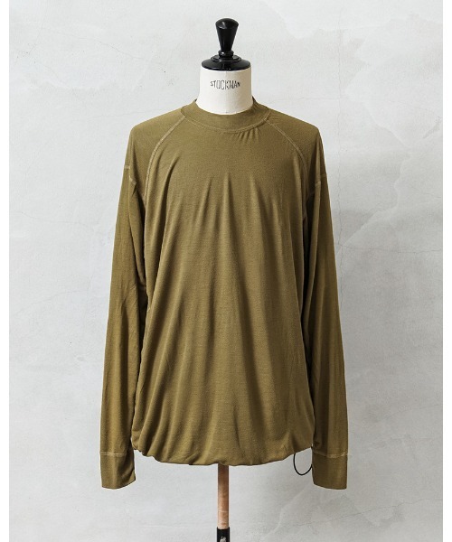 MILITARY(ミリタリー)の「実物 新品 デッドストック 米軍 リメイク USMC FROG モックネック L/S 裾ドローコード リメイク(Tシャツ/カットソー・メンズ・ブラウン系その他・FREE)」の1枚目の写真