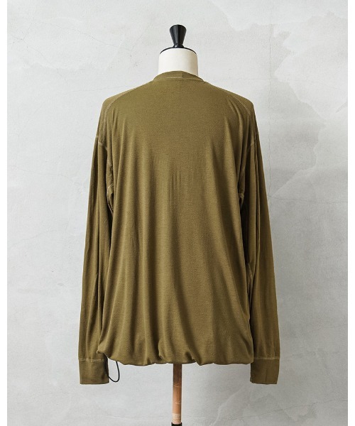 MILITARY(ミリタリー)の「実物 新品 デッドストック 米軍 リメイク USMC FROG モックネック L/S 裾ドローコード リメイク(Tシャツ/カットソー・メンズ・ブラウン系その他・FREE)」の2枚目の写真