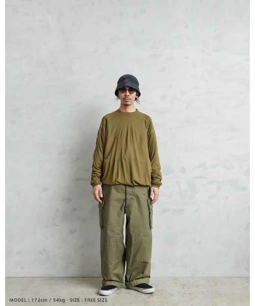 MILITARY(ミリタリー)の「実物 新品 デッドストック 米軍 リメイク USMC FROG モックネック L/S 裾ドローコード リメイク(Tシャツ/カットソー・メンズ・ブラウン系その他・FREE)」の9枚目の写真