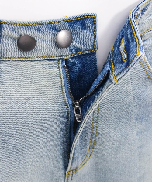 clear（クリア）の「【低身長対応／サイズ展開あり】サイドスリットリボン付きフレアデニムパンツ[カジュアル  ガーリー 着回し抜群 フェミニン]（デニムパンツ・レディース・ライトブルー/ブラック・S/PS/M）」の22枚目の写真