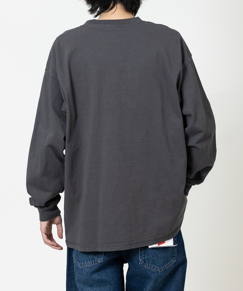 Goodwear（グッドウェア）の「【h】〔Goodwear/グッドウェア〕USAコットン ヘビーウェイト ポケット付きビッグシルエットTシャツ/無地/ロンT（Tシャツ/カットソー・メンズ・ホワイト/ネイビー/ブルー系その他/チャコールグレー/ブラック・MEDIUM/LARGE/X-LARGE）」の20枚目の写真