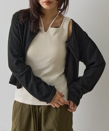 goocy | カップ付きコードリボンタンクトップ(キャミソール)