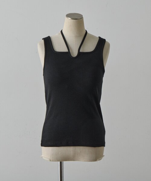 goocy（グーシー）の「カップ付きコードリボンタンクトップ（キャミソール・レディース・ブラック/ホワイト系その他・FREE）」の10枚目の写真