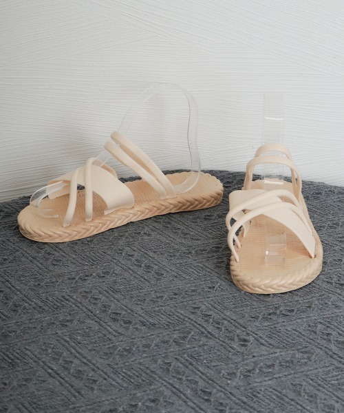 Miniministore(ミニミニストア)の「クロスベルトサンダル レディース 夏(サンダル・レディース・ブラック/アイボリー・L/S/M)」の15枚目の写真