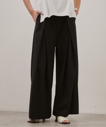 CITY TOKYO | 【CITY TOKYO/シティートウキョウ】Belt Tuck Pants/ベルトタックパンツ/ワイドパンツ(スラックス)