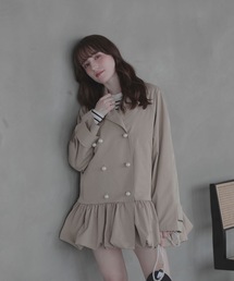 M y u（ミュー）の「BALLON × PEARL TRENCH COAT（トレンチコート）」