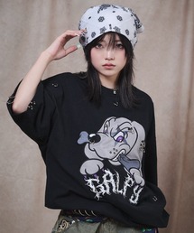GALFY（ガルフィー）の「GALFY-バチバチピアスTee（Tシャツ/カットソー）」