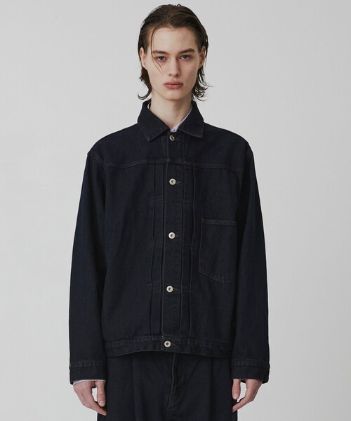 UNITED TOKYO（ユナイテッドトウキョウ）の「【新作/SETUP可】オーバーダイデニム ジャケット（デニムジャケット・メンズ・ブラック/ダークインディゴブルー・1/2）」の5枚目の写真
