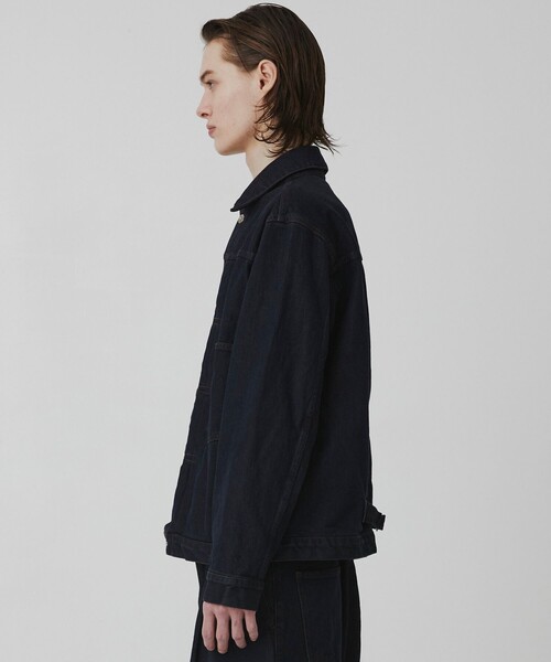 UNITED TOKYO（ユナイテッドトウキョウ）の「【新作/SETUP可】オーバーダイデニム ジャケット（デニムジャケット・メンズ・ブラック/ダークインディゴブルー・1/2）」の6枚目の写真