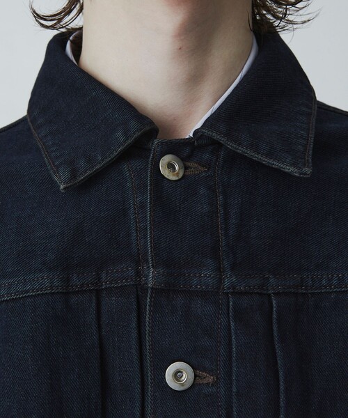 UNITED TOKYO（ユナイテッドトウキョウ）の「【新作/SETUP可】オーバーダイデニム ジャケット（デニムジャケット・メンズ・ブラック/ダークインディゴブルー・1/2）」の8枚目の写真