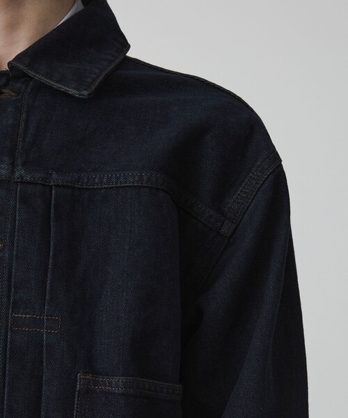 UNITED TOKYO（ユナイテッドトウキョウ）の「【新作/SETUP可】オーバーダイデニム ジャケット（デニムジャケット・メンズ・ブラック/ダークインディゴブルー・1/2）」の10枚目の写真