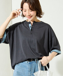 FREAK'S STORE | 限定展開 Relax Fit リラックスフィット クールタッチ 配色ヘンリーネック プルオーバー(その他トップス)