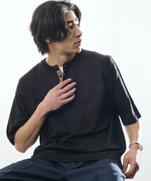 FREAK'S STORE | 限定展開 Relax Fit リラックスフィット クールタッチ 配色ヘンリーネック プルオーバー(その他トップス)