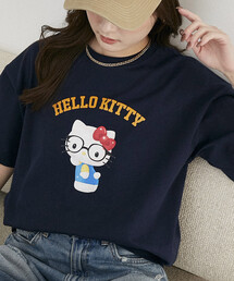 PUBLUX/パブリュクス ”SANRIO CHARACTERS/サンリオキャラクターズ” 眼鏡 カレッジ風 プリントTシャツ 限定展開