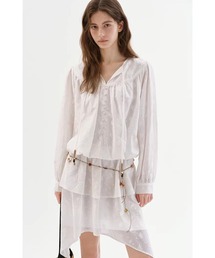 Fano Studios | 刺繍デザイン ティアードシルエット ワンピース FC26B022【Fano Studios】【2026SS】(ワンピース)