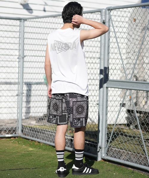 NEW ERA(ニューエラ)の「NEW ERA/ニューエラ タンクトップ スリーブレス テック Tシャツ パフォーマンスアパレル 吸汗速乾 UVカット 抗菌 14744551/14744552(タンクトップ・メンズ・ホワイト/ブラック・XXL/XL/L/M)」の7枚目の写真