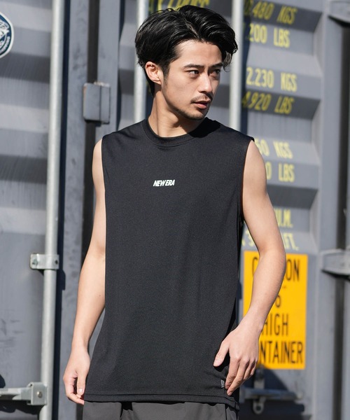 NEW ERA(ニューエラ)の「NEW ERA/ニューエラ タンクトップ スリーブレス テック Tシャツ パフォーマンスアパレル 吸汗速乾 UVカット 抗菌 14744551/14744552(タンクトップ・メンズ・ホワイト/ブラック・XXL/XL/L/M)」の15枚目の写真