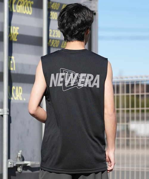 NEW ERA(ニューエラ)の「NEW ERA/ニューエラ タンクトップ スリーブレス テック Tシャツ パフォーマンスアパレル 吸汗速乾 UVカット 抗菌 14744551/14744552(タンクトップ・メンズ・ホワイト/ブラック・XXL/XL/L/M)」の16枚目の写真