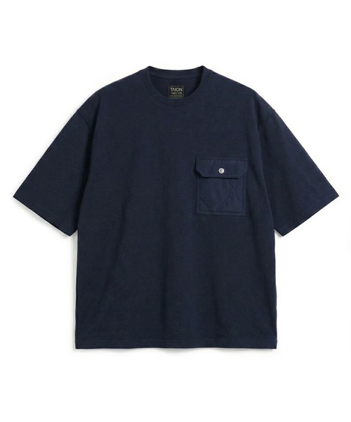 TAION(タイオン)の「【TAION(タイオン)】〈ユニセックス〉ノンダウン ミリタリー フラップポケット Tシャツ(Tシャツ/カットソー・メンズ・ブラック/ホワイト系2/ホワイト系1/ダークオリーブ/ダークカーキ/ダークグリーン系/ダークネイビー・M/S/3XL/2XL/XL/L)」の7枚目の写真