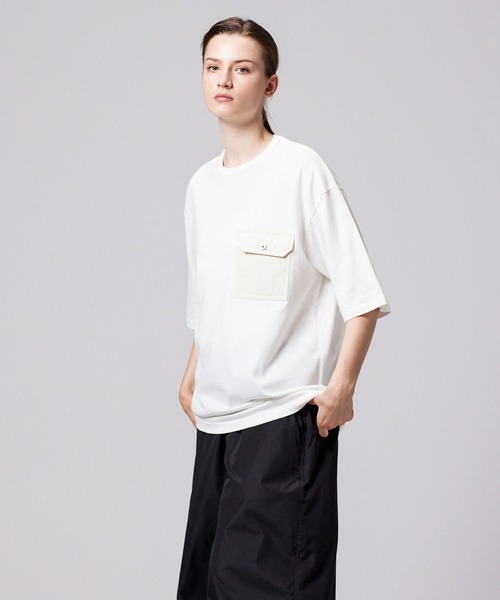 TAION(タイオン)の「【TAION(タイオン)】〈ユニセックス〉ノンダウン ミリタリー フラップポケット Tシャツ(Tシャツ/カットソー・メンズ・ブラック/ホワイト系2/ホワイト系1/ダークオリーブ/ダークカーキ/ダークグリーン系/ダークネイビー・M/S/3XL/2XL/XL/L)」の18枚目の写真