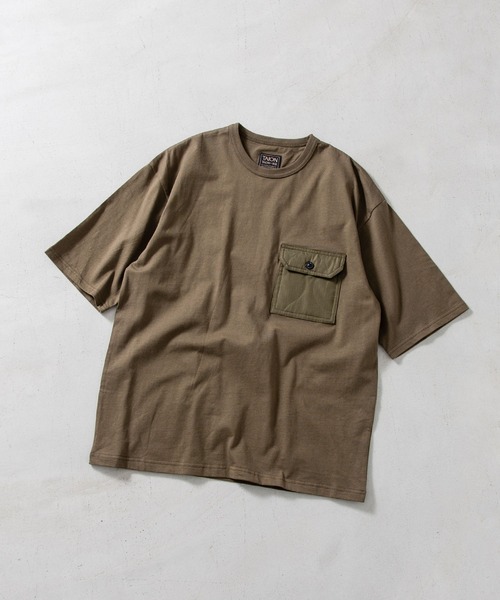TAION(タイオン)の「【TAION(タイオン)】〈ユニセックス〉ノンダウン ミリタリー フラップポケット Tシャツ(Tシャツ/カットソー・メンズ・ブラック/ホワイト系2/ホワイト系1/ダークオリーブ/ダークカーキ/ダークグリーン系/ダークネイビー・M/S/3XL/2XL/XL/L)」の20枚目の写真