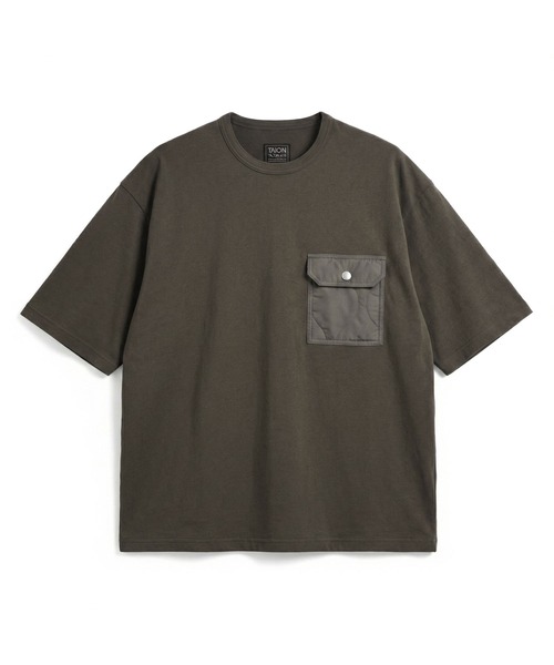 TAION(タイオン)の「【TAION(タイオン)】〈ユニセックス〉ノンダウン ミリタリー フラップポケット Tシャツ(Tシャツ/カットソー・メンズ・ブラック/ホワイト系2/ホワイト系1/ダークオリーブ/ダークカーキ/ダークグリーン系/ダークネイビー・M/S/3XL/2XL/XL/L)」の13枚目の写真